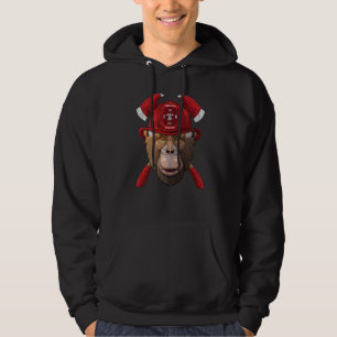 Firefighter Chimpanzee Fireman Boys Kids Fire Resc Hoodie
