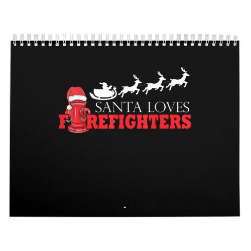 Firefighter Christmas Gifts Santa Claus Fireman Calendar