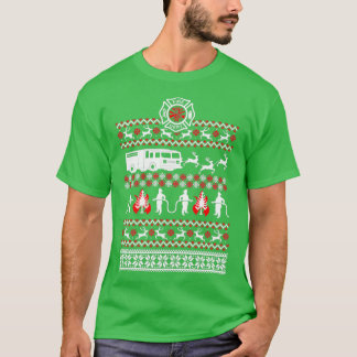 Firefighter Christmas  T-Shirt