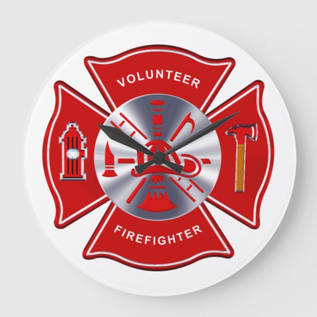 Firefighter Clock - Volunteer (Front)