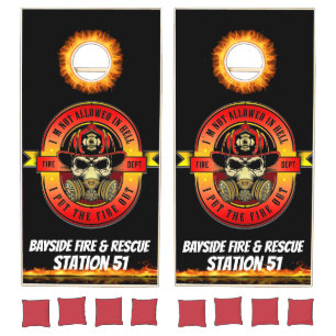 FIREFIGHTER CORNHOLE SET