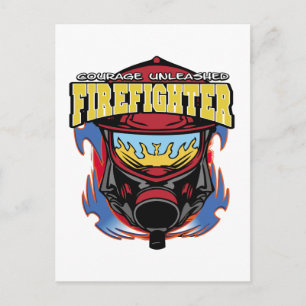Firefighter Courage Postcard
