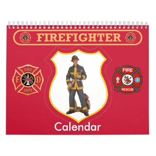 Firefighter Custom Calendar