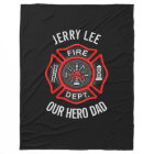 Firefighter Custom Text Name Personalized