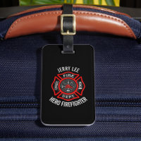 Firefighter Custom Text Name Personalized