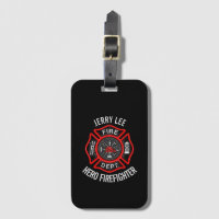 Firefighter Custom Text Name Personalized