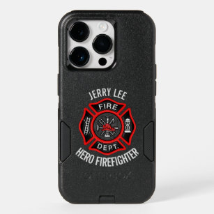 Firefighter Custom Text Name Personalized OtterBox iPhone 14 Pro Case