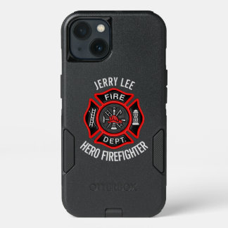 Firefighter Custom Text Name Personalized iPhone 13 Case