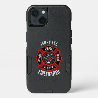 Firefighter Custom Text Name Personalized iPhone 13 Case