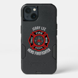 Firefighter Custom Text Name Personalized iPhone 13 Case