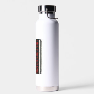 Firefighter Dad Distressed Flag Vector Design_1 Water Bottle