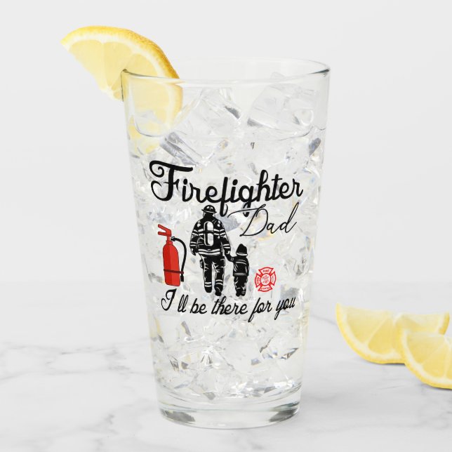 Firefighter Dad | Father's Day Gifts Glass (Front Ice)