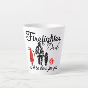 Firefighter Dad Father's Day Gifts Latte Mug