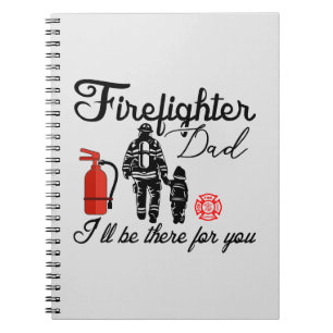 Firefighter Dad Father's Day Gifts Notebook