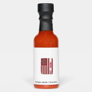 Firefighter Dad Vertical Flag Vintage Hot Sauces