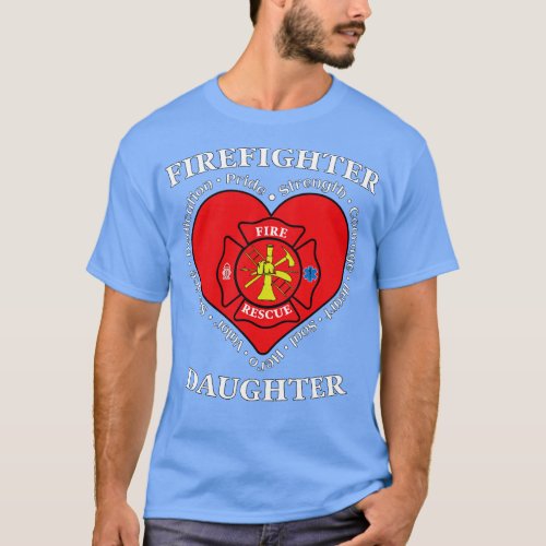 Firefighter Daughter Fire Rescue Daughter 1 T_Shirt