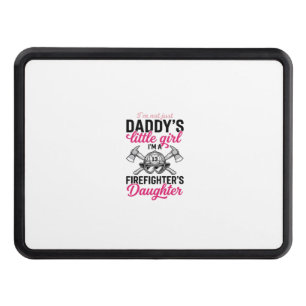 Firefighter Daughter Quote Vector Shirt Design_1 Hitch Cover