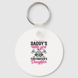 Firefighter Daughter Quote Vector Shirt Design_1 Keychain