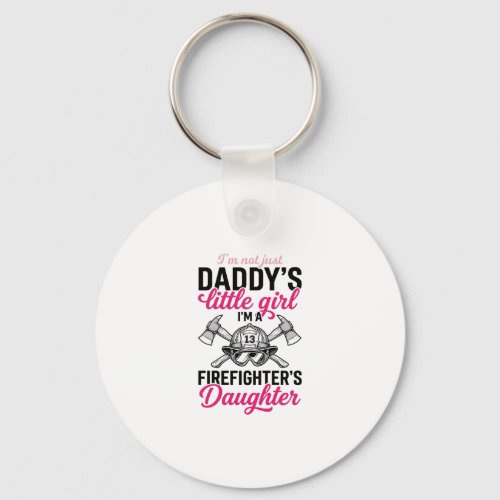 Firefighter Daughter Quote Vector Shirt Design_1 Keychain