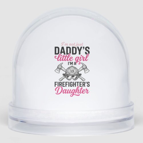 Firefighter Daughter Quote Vector Shirt Design_1 Snow Globe