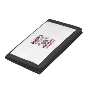 Firefighter Daughter Quote Vector Shirt Design_1 Trifold Wallet