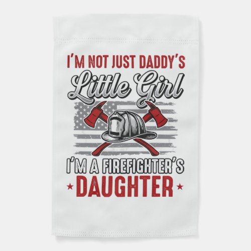 Firefighter Daughter Vintage Garden Flag