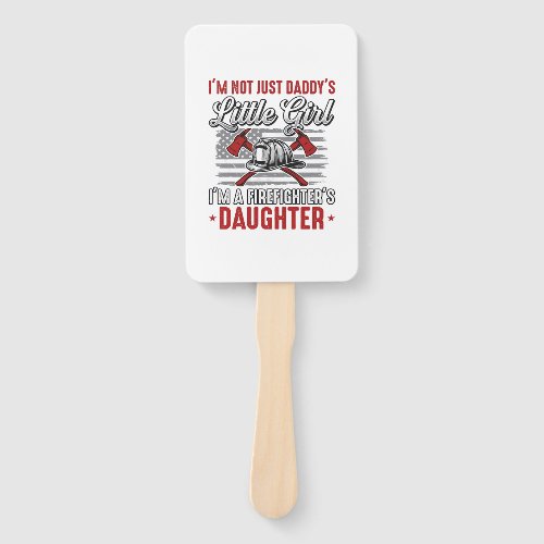 Firefighter Daughter Vintage Hand Fan