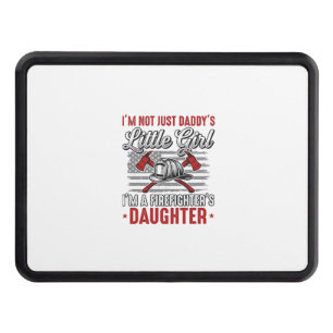 Firefighter Daughter Vintage Hitch Cover