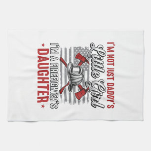 Firefighter Daughter Vintage Kitchen Towel