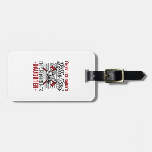 Firefighter Daughter Vintage Luggage Tag