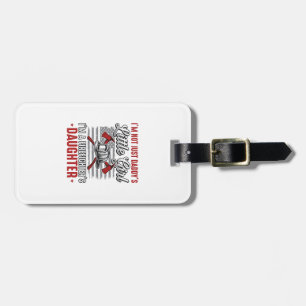 Firefighter Daughter Vintage Luggage Tag