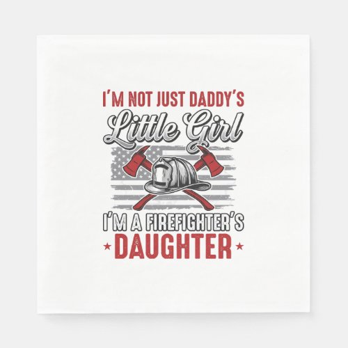 Firefighter Daughter Vintage Napkins