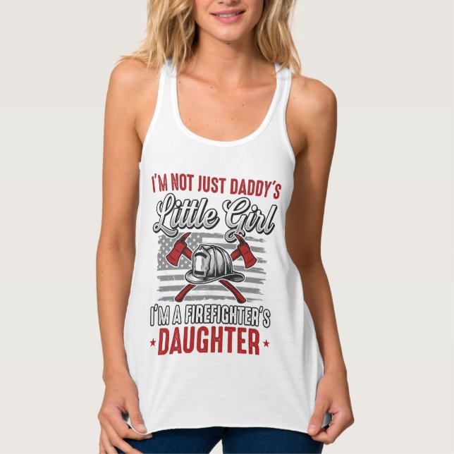 Firefighter Daughter Vintage Tank Top (Front)