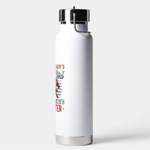 Firefighter Daughter Vintage Water Bottle