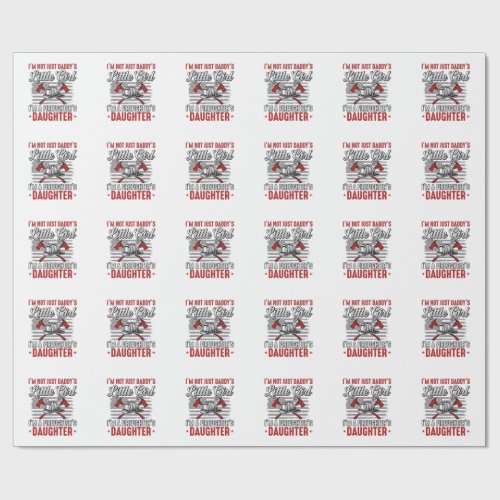 Firefighter Daughter Vintage Wrapping Paper