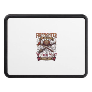 Firefighter Day Witch Night Halloween Helmet Axe B Hitch Cover