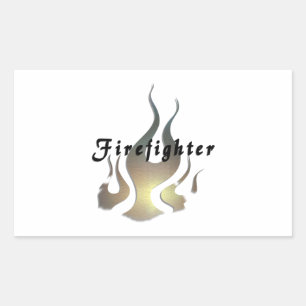 Firefighter Decal Rectangular Sticker