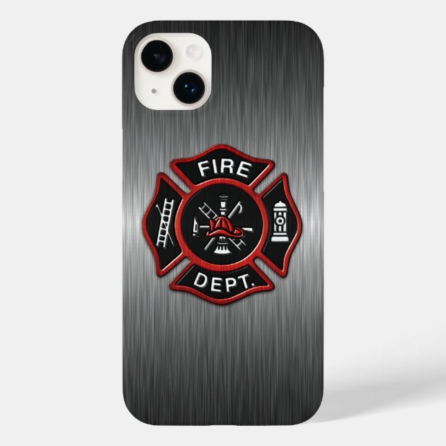 Firefighter Deluxe Case-Mate iPhone Case (Back)