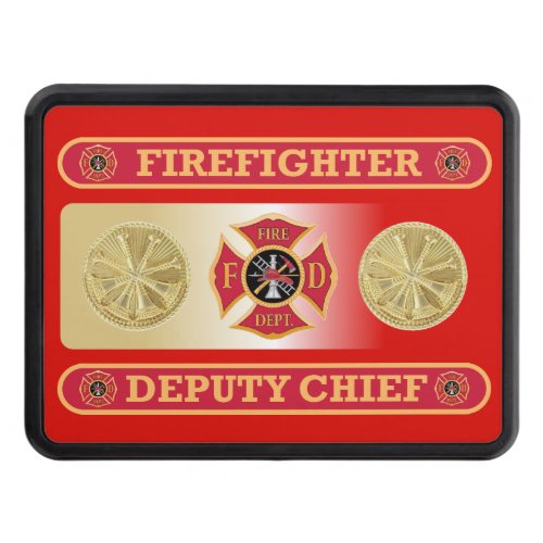 Firefighter Deputy Chiefs Shield Hitch Cover