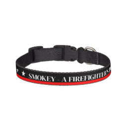 Firefighter Dog Collar with Name