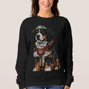 FireFighter Dog For Bernese Mountain Dad Fire Figh Sweatshirt