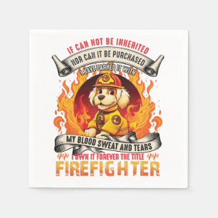 Firefighter Dog Napkins