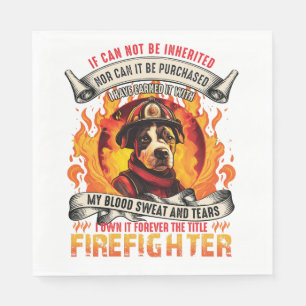 Firefighter Dog Napkins