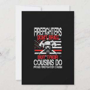 Firefighter Don't Brag But Their Cousins Do Proud Holiday Card