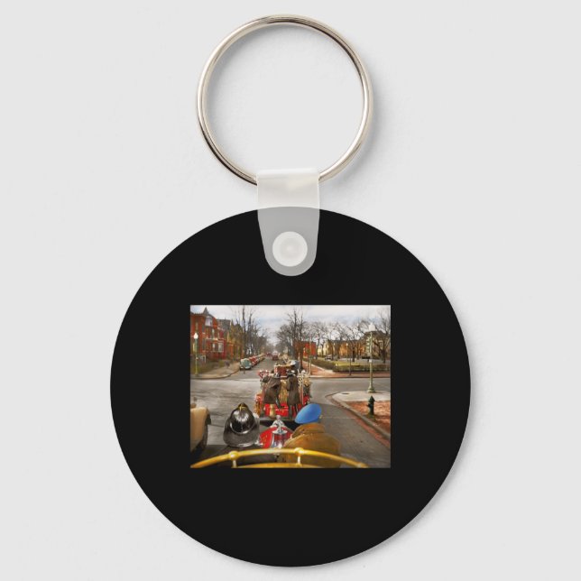 Firefighter - Driving Back To The Station 1943 Sti Keychain (Front)