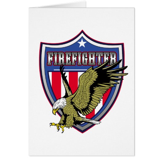 Firefighter Eagle Shield Cards (Front)