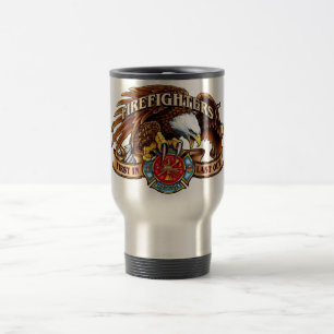 Firefighter Eagle Travel Mug