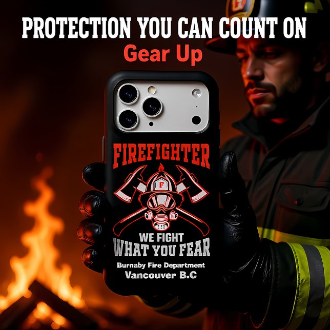 Firefighter emblem with axes and helmet Case-Mate iPhone case (Creator Uploaded)