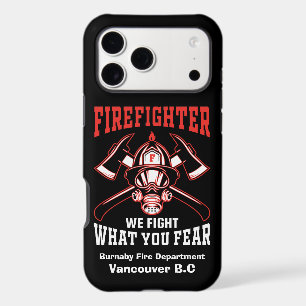 Firefighter emblem with axes and helmet iPhone 17 pro max case
