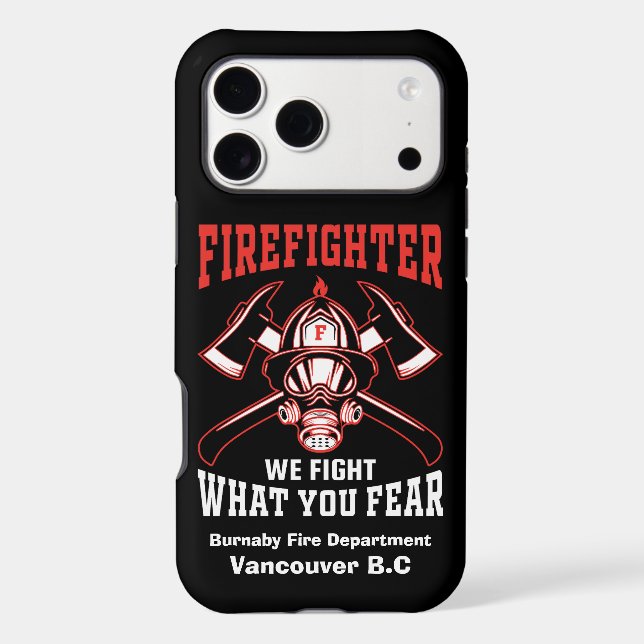 Firefighter emblem with axes and helmet Case-Mate iPhone case (Back)